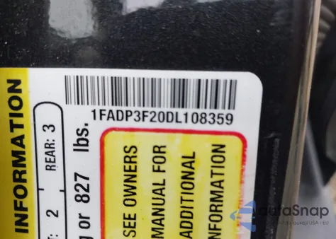 2013 Ford Focus Se from USA, damaged, VIN 1FADP3F20DL108359